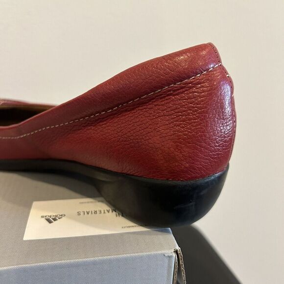 Naturalizer Neville Red Leather Loafers Comfortable Slip-On Flats Size 7M Read - Picture 9 of 9